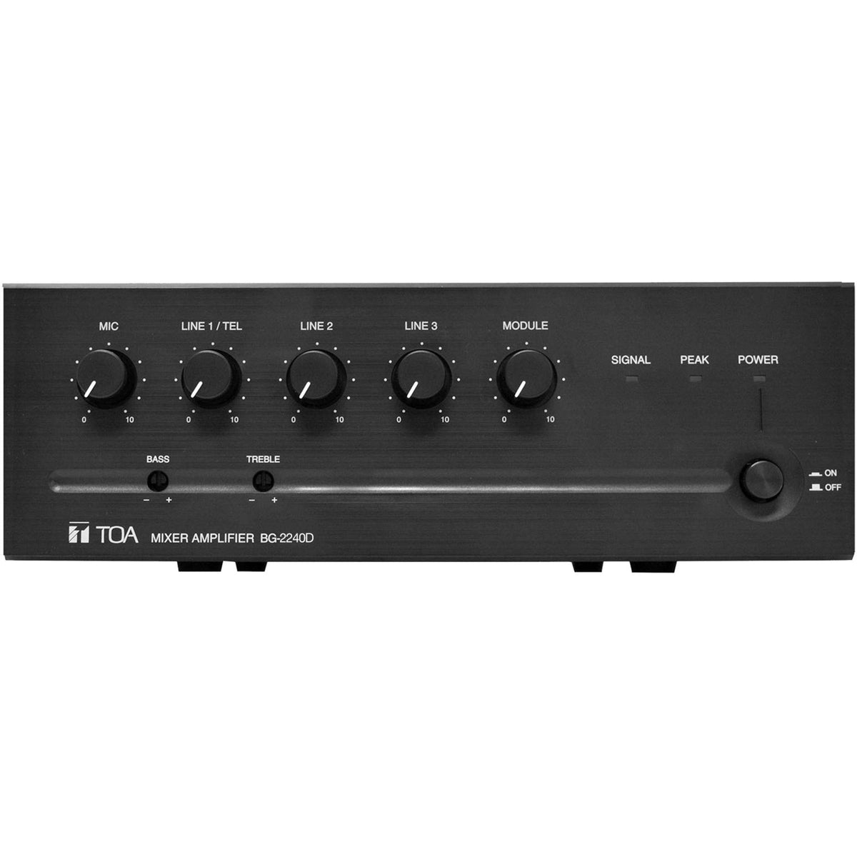 TOA BG-2240D-AM BG Series 5-Input Mixer-Amp 240W 70V Class D