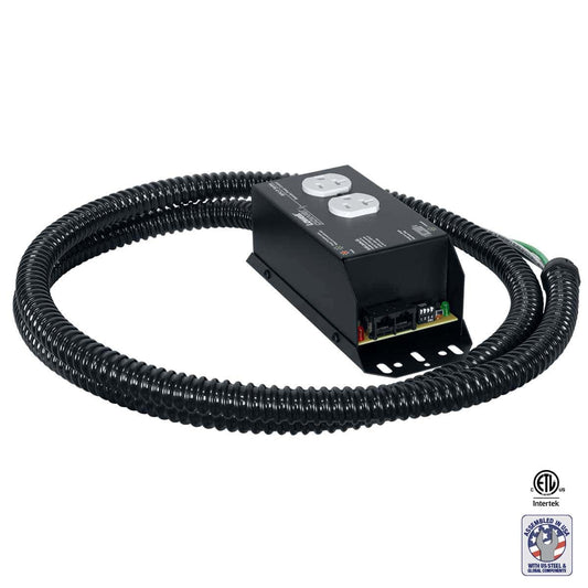 Lowell RPC-P20-SHW Remote Power Control With Pass-Thru RJ45 Jacks