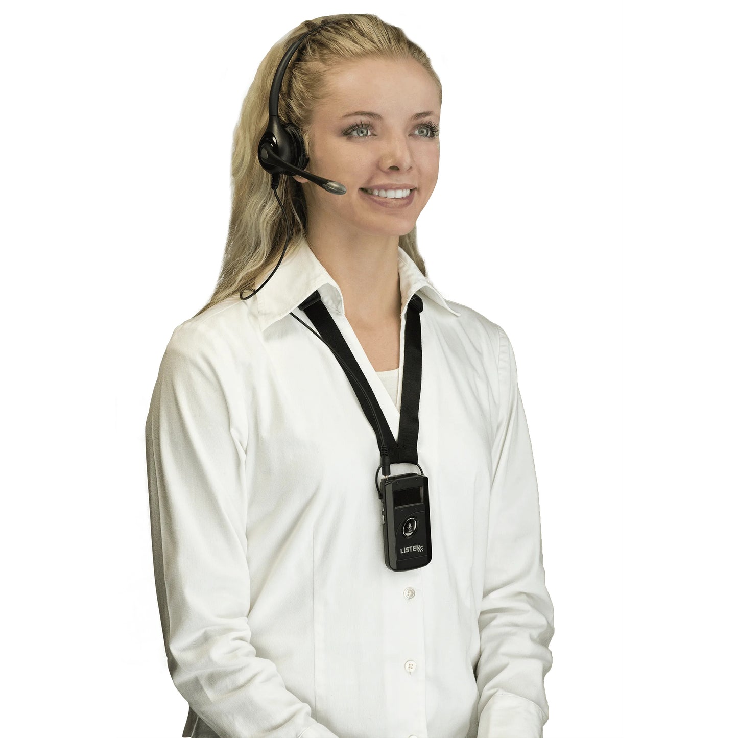 Listen Technologies LA-452 Over-Head Headset With Boom Mic