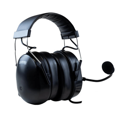 Listen Technologies LA-454 Over-Ear Headset With Boom Mic