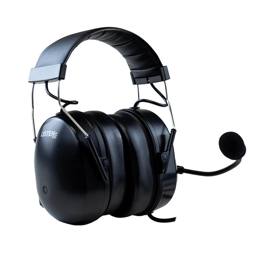 Listen Technologies LA-454 Over-Ear Headset With Boom Mic