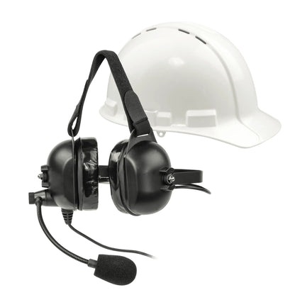 Listen Technologies LA-455 Over-Ear Industrial Headset With Boom Mic