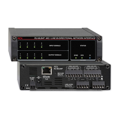 RDL RU-MLB4P Mic/Line Bi-Directional Network Interface