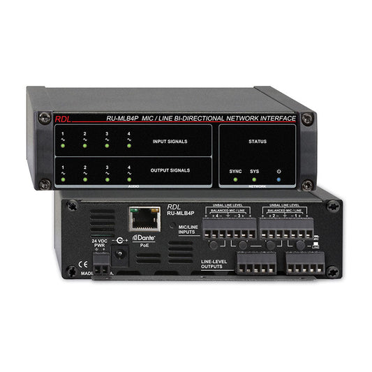 RDL RU-MLB4P Mic/Line Bi-Directional Network Interface