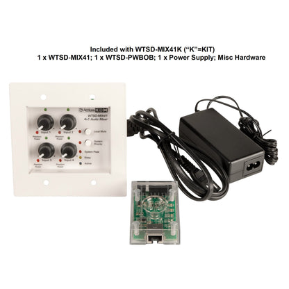AtlasIED WTSD-MIX41K Indoor/Outdoor 4x1 Mic/Line Analog Mixer