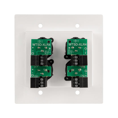 AtlasIED WTSD-XLR4 Four-Input XLR Wall Plate for WTSD-MIX41K