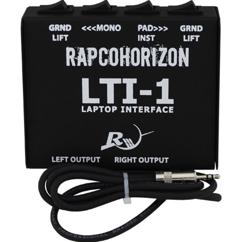 RapcoHorizon LTI-1 Laptop to Pro Audio Interface With Ground Lift