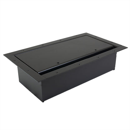Ace Backstage 124 Double Wide Stage Pocket with Standard Lid | Cable Exit: Standard 3/8-inch, Flange: Flush-Angled Edge