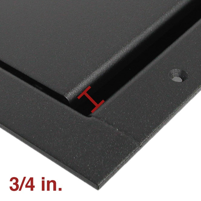 Ace Backstage 124 Double Wide Stage Pocket with Standard Lid | Cable Exit: Standard 3/8-inch, Flange: Flush-Angled Edge