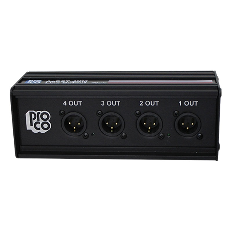 ProCo Sound AODST Dante Drop Box | 4 XLR Female