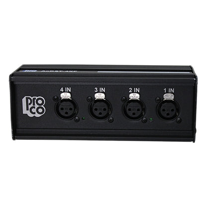 ProCo Sound AODST Dante Drop Box | 4 XLR Female
