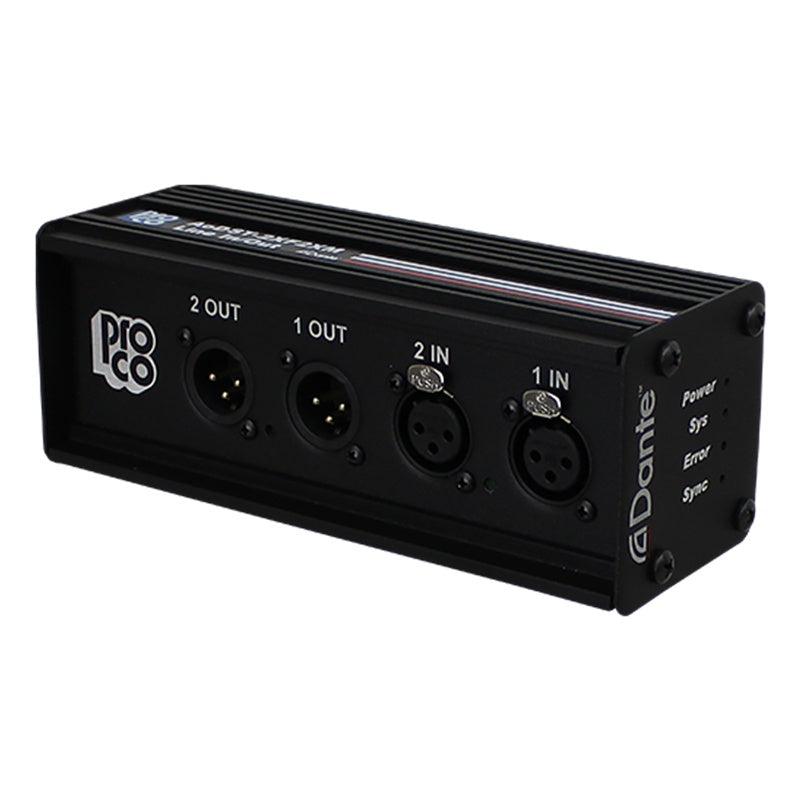 ProCo Sound AODST Dante Drop Box | 4 XLR Female
