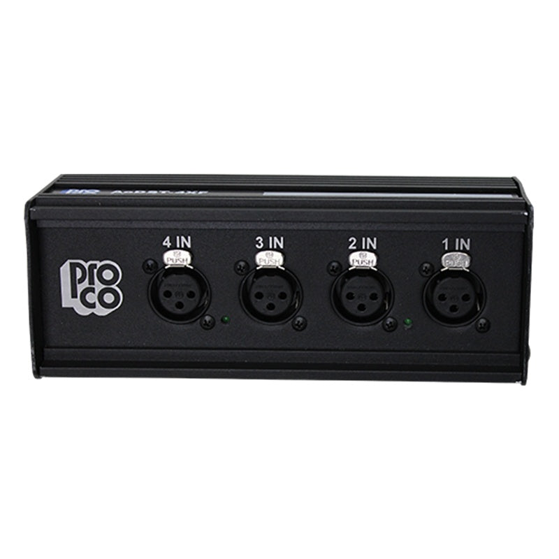 ProCo Sound AODST Dante Drop Box | 4 XLR Male