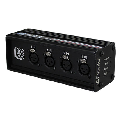 ProCo Sound AODST Dante Drop Box | 2 XLR Female + 2 XLR Male