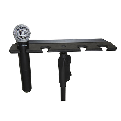Gator GFW-MIC-4TRAY Four-Microphone Aluminum Mounting Tray
