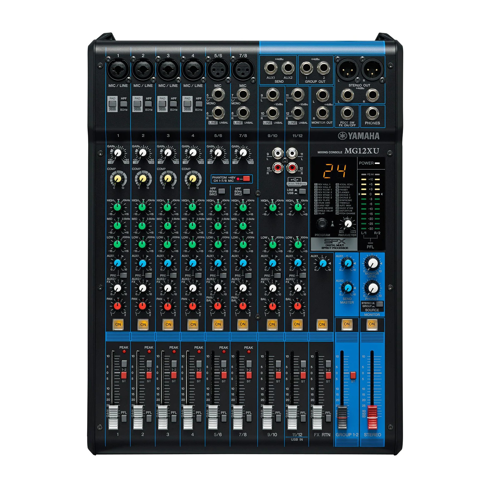 Yamaha MG12XU 12-Channel Analog Mixer with Effects and USB – SoundPro