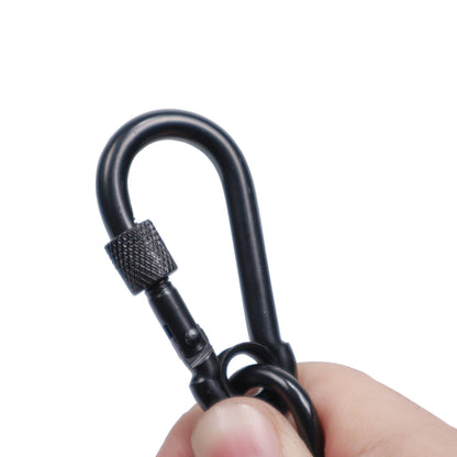 ProX Safety Cable Heavy Duty Galvanized Wire With Carabiner | 30 in | Black