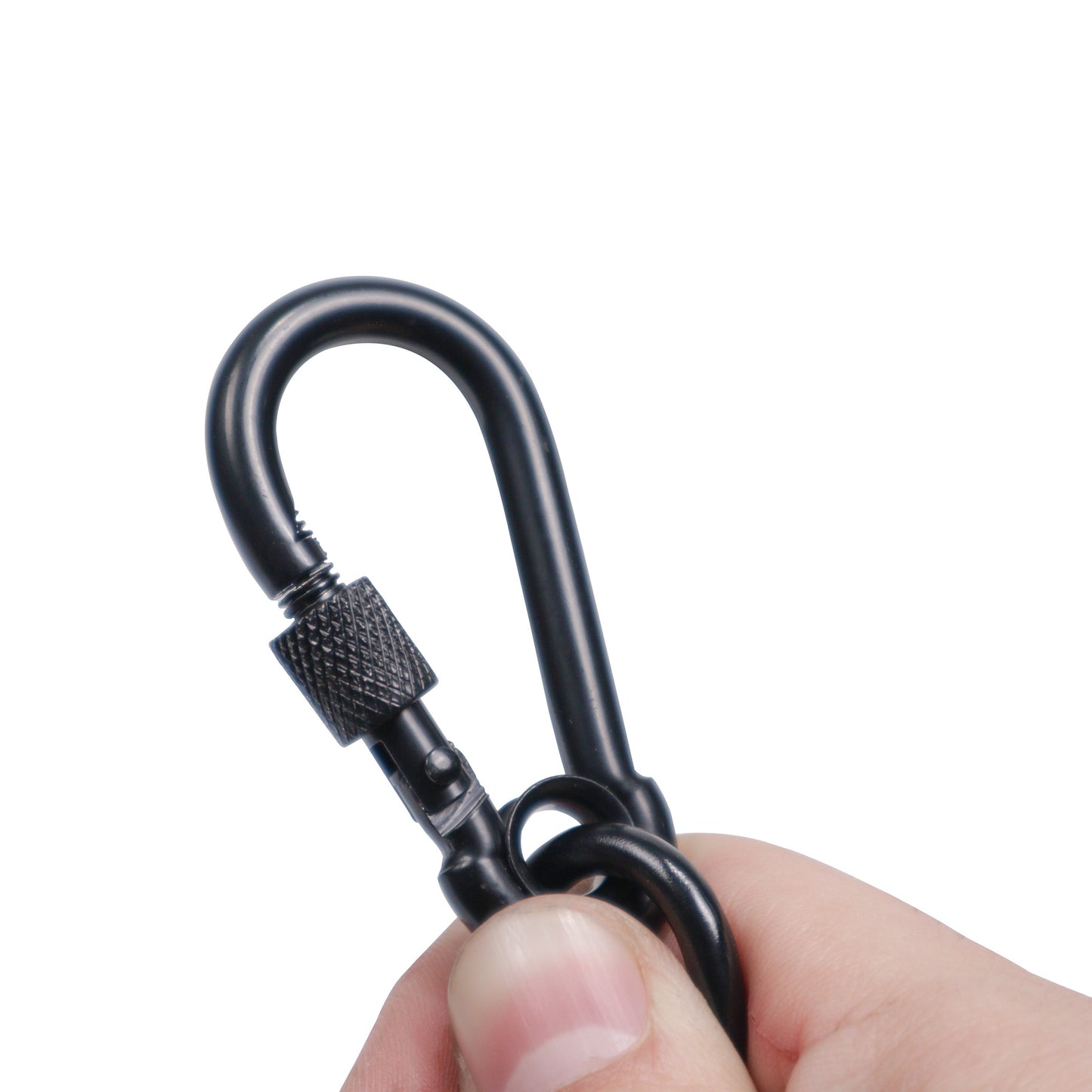 ProX Safety Cable Heavy Duty Galvanized Wire With Carabiner | 30 in | Black