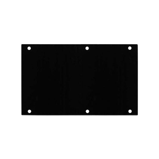 Ace Backstage PNL-120 CONNECTRIX blank F-panel for stage pockets, front view with six mounting holes