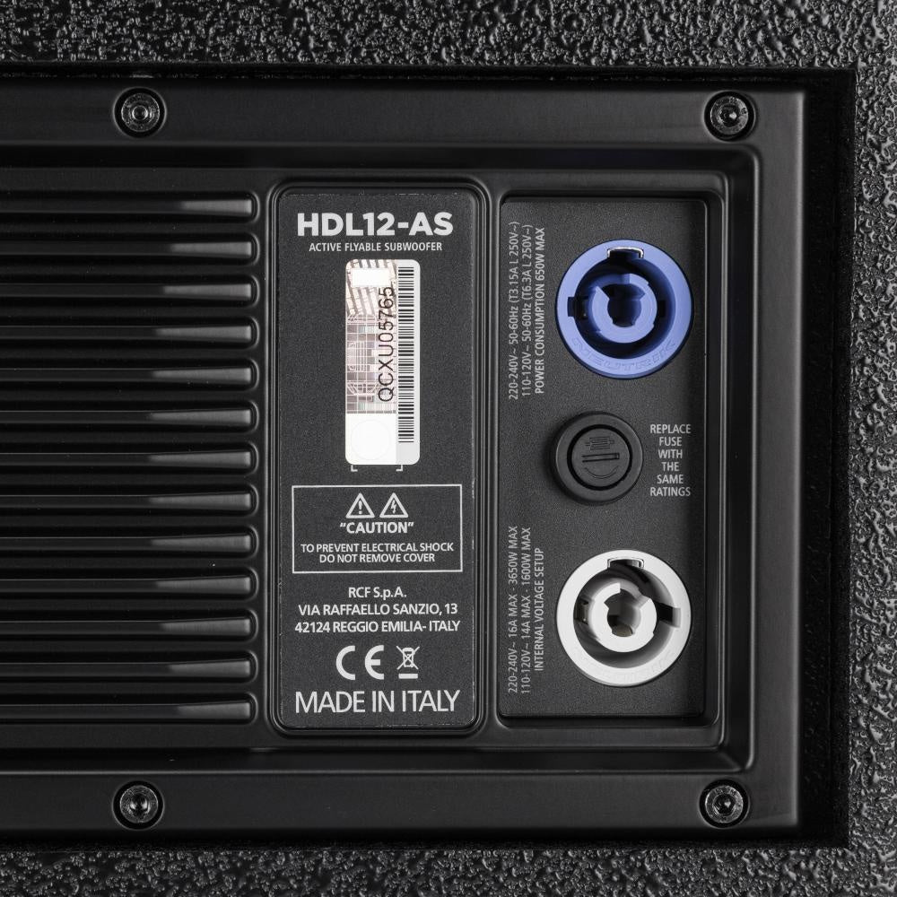 RCF HDL12-AS Active Flyable High Power Subwoofer