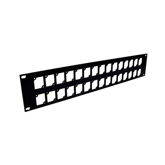 Ace Backstage RPL-230 2U Rack Panel With 30 Connectrix Cutouts