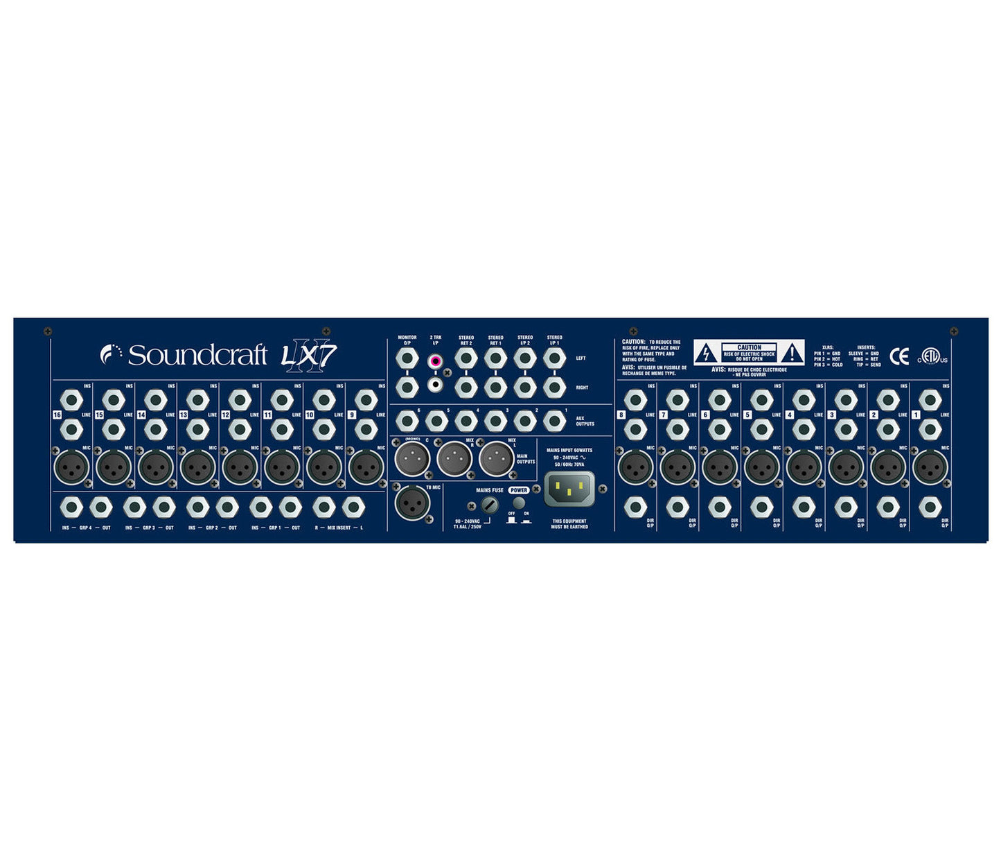 Soundcraft LX7ii Live Sound Analog Mixer | Channels: 24