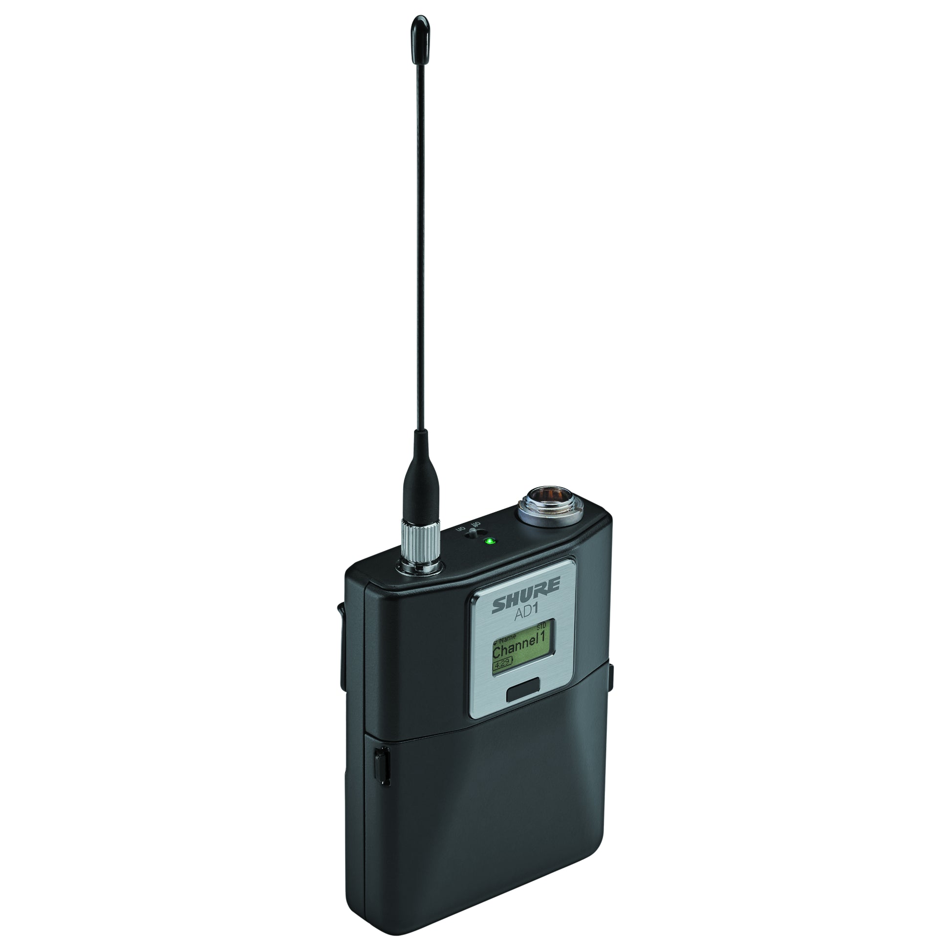 Shure AD1 Bodypack Transmitter Front