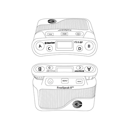 Clear-Com FSII-BP19 FreeSpeak II 1.9GHz Wireless Beltpack | Connector: X4