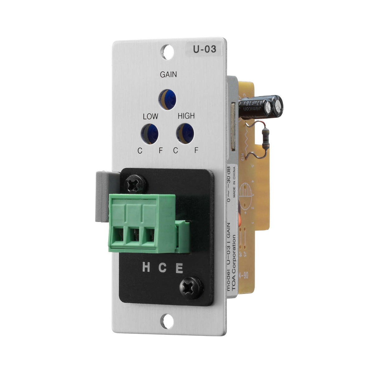 66080_TOA-900-Series-Unbalanced-Line-Input-Module-_-Lo_Hi-Cut-Filters-_-Removable-Terminal-Block_ALT01sqr