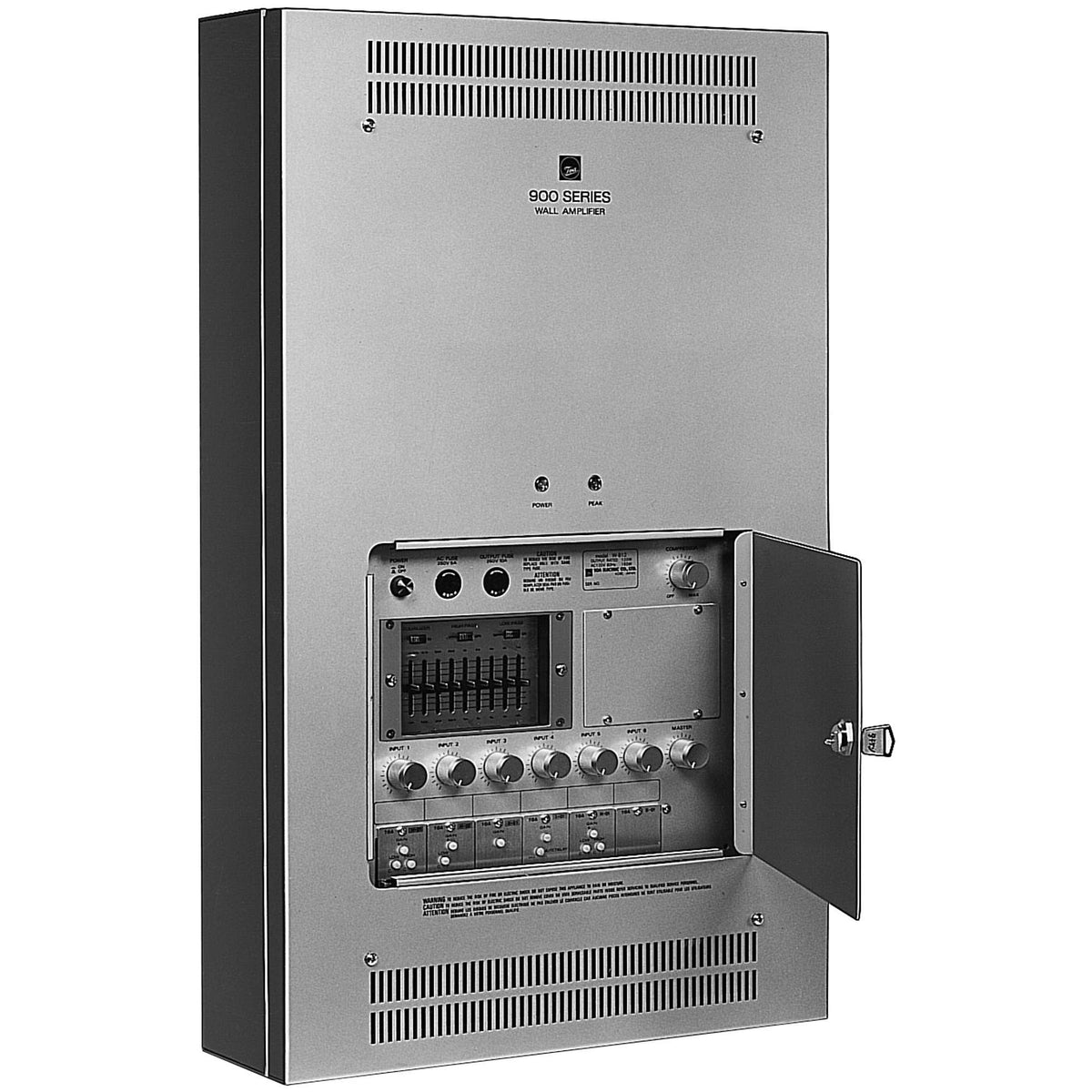 TOA 900 Series In-Wall Mixer/Amplifier 6-Channel Expandable Wall Unit | 60 W