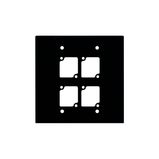 Ace Backstage WP-200 Series Double Gang Wall Panel For AV Installs | WP-204