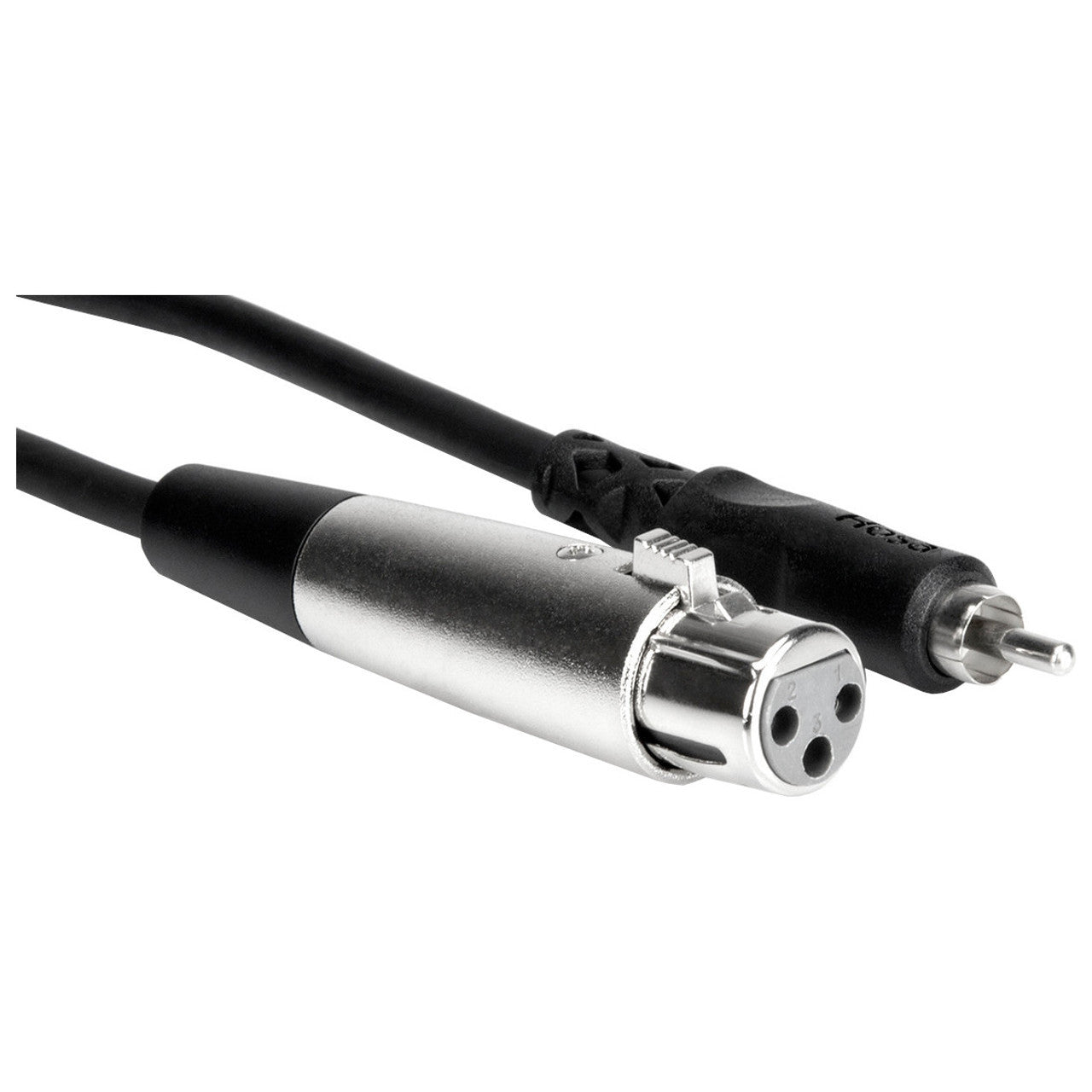 Hosa XLR3F to RCA Unbalanced Interconnect Cable ends