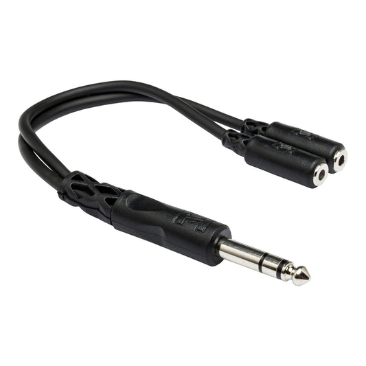 Hosa YMP-234 1/4 TRS to Dual 3.5mm TRSF Y Cable