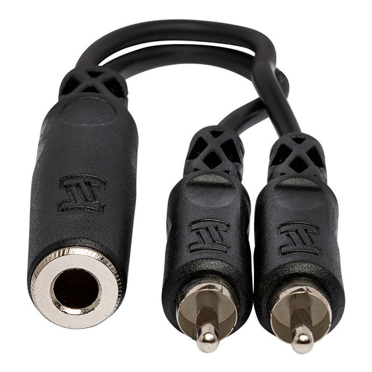 Hosa YPR-131 1/4 TSF to Dual RCA Y Cable