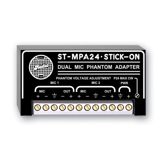 RDL ST-MPA24 Dual Microphone Phantom Adapter - 24 V Adjustable