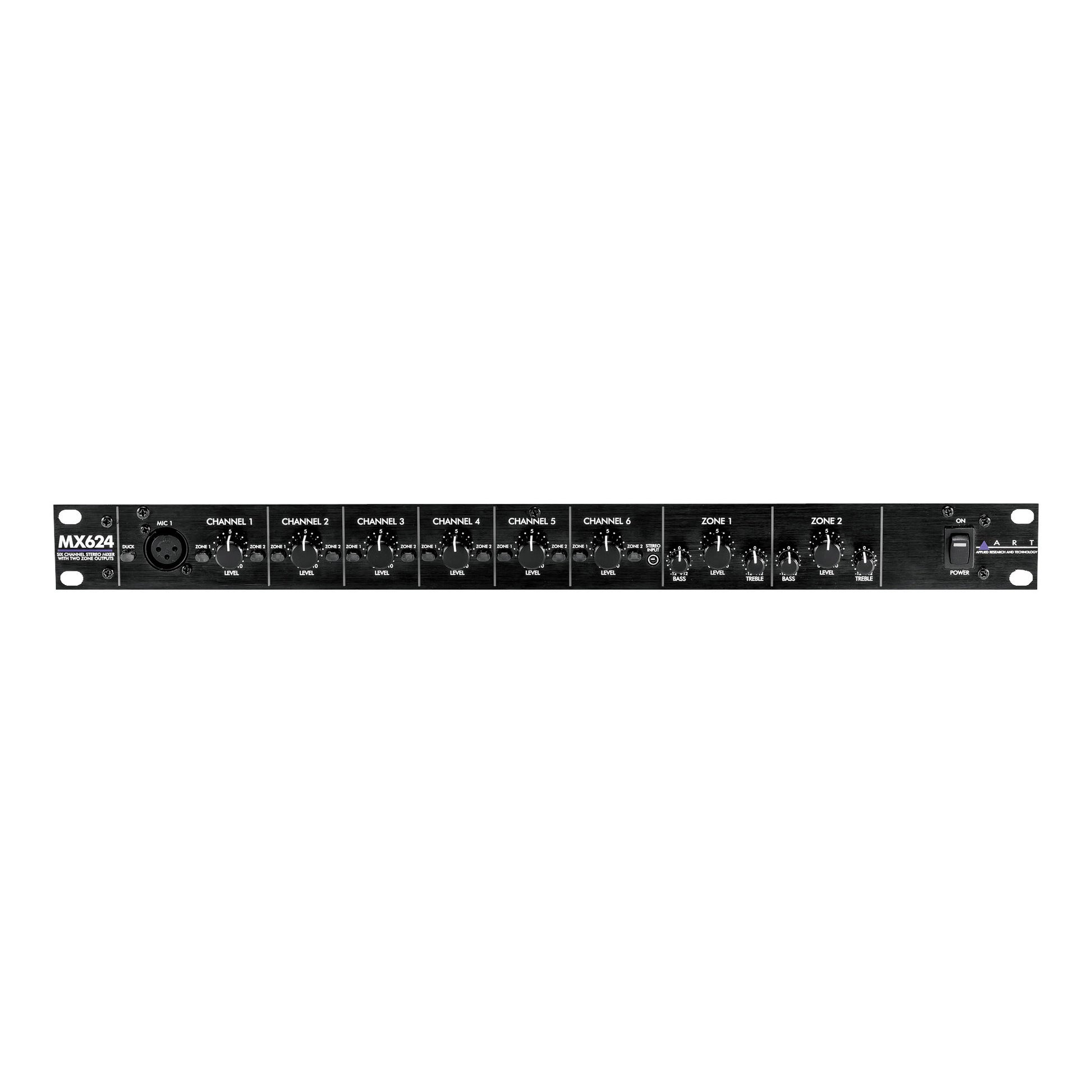 ART MX624 6-Channel Rack Mount Zone Mixer