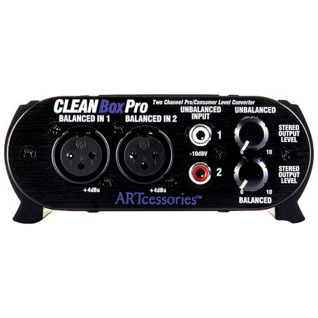 ART CleanBox Pro 2-Channel Balanced / Unbalanced Level Converter