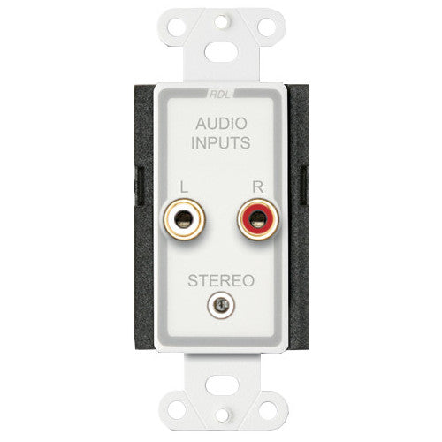 RDL D-CIJ3 Consumer Stereo Input Wall Plate