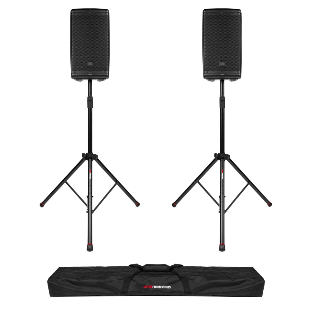 Gator GFW-SPK-3000SET Pair Tripod Speaker Stands with Carry Bag