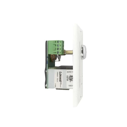 Lowell KL100 100W Mono Volume Control with Key Switch | White | No Bypass