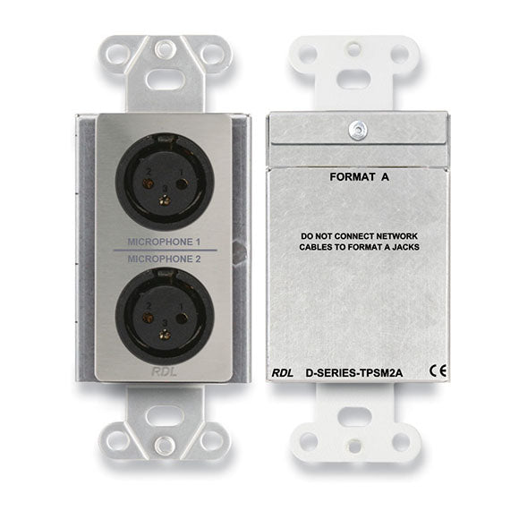 RDL DS-TPSM2A Active Two-Pair Sender - Dual Microphone Preamplifier - Twisted Pair Format-A