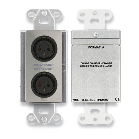 RDL DS-TPSM2A Active Two-Pair Sender - Dual Microphone Preamplifier - Twisted Pair Format-A