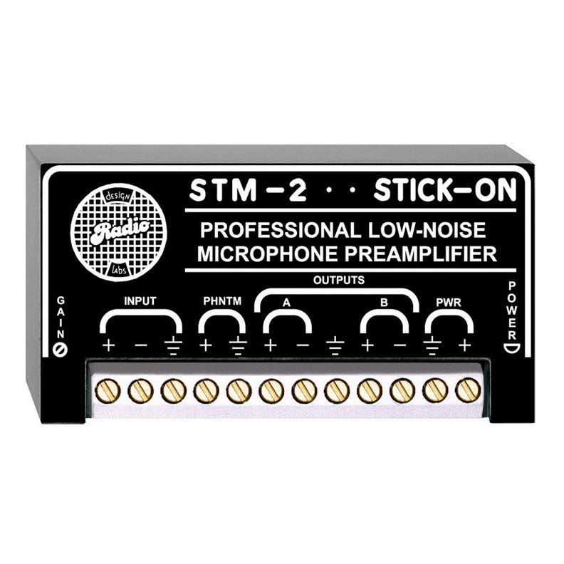 RDL STM-2 Adjustable Gain Microphone Preamplifier