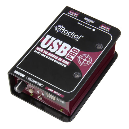 Radial USB-Pro Stereo USB Laptop Direct Box