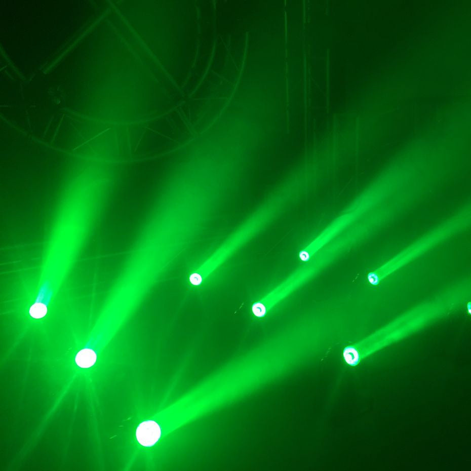 Eliminator Lighting Stealth Beam Compact Moving Head lifestyle green