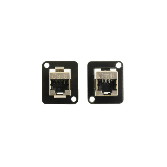 Ace Backstage C-25144 Shielded CAT6 RJ45 Feed-Thru Panel Connector