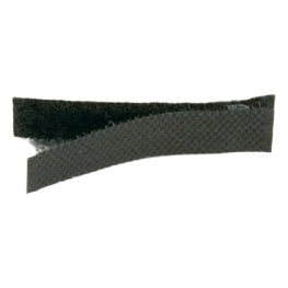 VSR1 Velcro cable strain relief product shot showing a black hook-and-loop strap with the fuzzy loop side and woven side visible, Lectrosonics