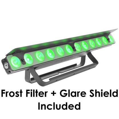 Elation SIXBAR 1000 12W RGBAW+UV LED Bar Fixture frost filter and glass shield