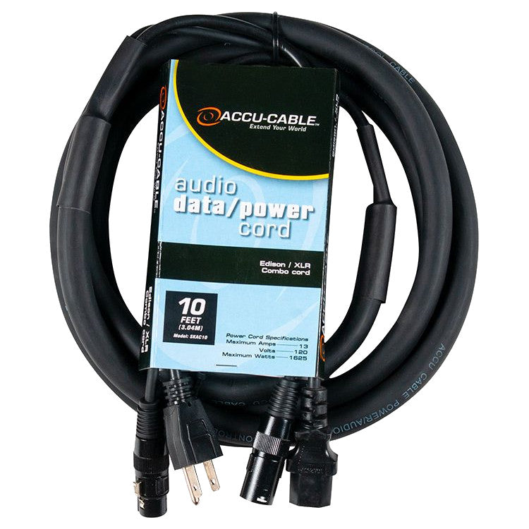 ADJ SKAC 16G AC Power to XLR Combo Cable