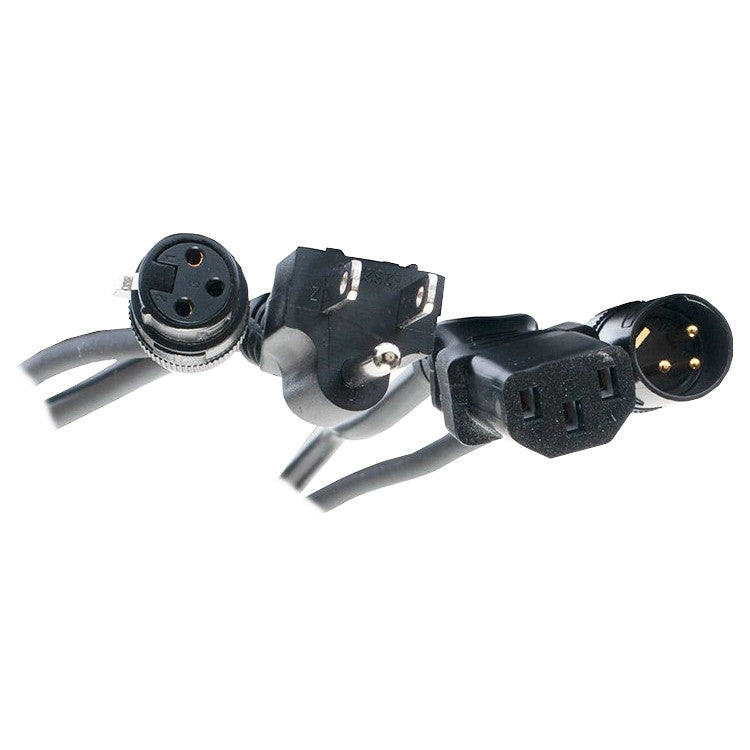 ADJ SKAC 16G AC Power to XLR Combo Cable ends